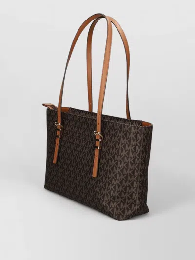 Michael Kors Tote Bag Adjustable Straps Dual Handles In Brown