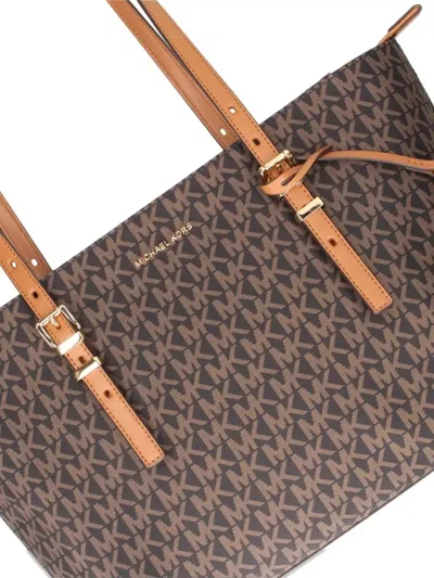 Michael Kors Tote Bag Adjustable Straps Dual Handles In Brown