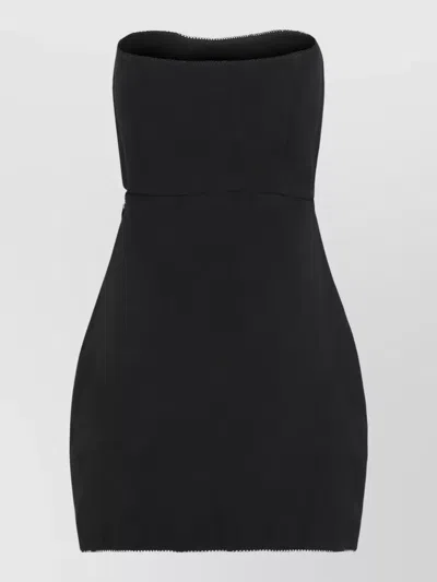 Anna October Strapless Fitted Dress Tube Silhouette In Black