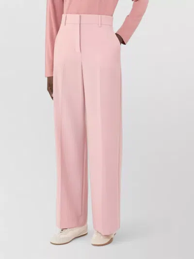 Weekend Max Mara Tailored Trousers Pleats Belt Loops Pockets In Black