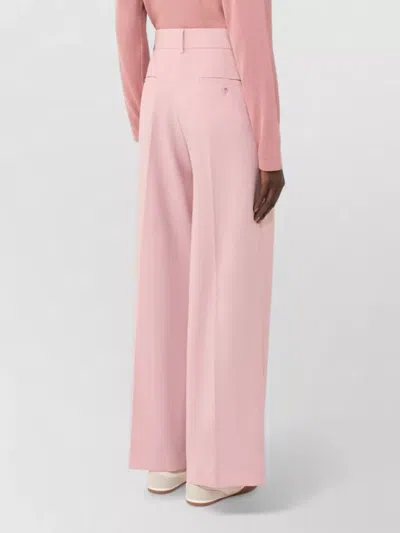 Weekend Max Mara Tailored Trousers Pleats Belt Loops Pockets In Black
