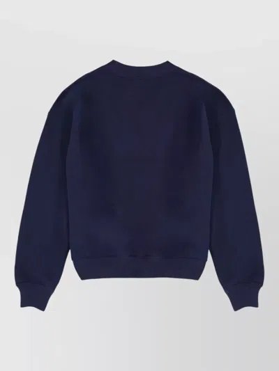 Polo Ralph Lauren Crew Neck Knitwear Long Sleeves Ribbed Cuffs In Black