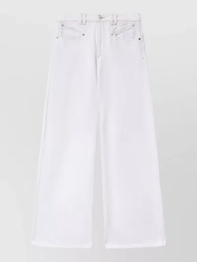 Isabel Marant Lemony Denim Jeans In White