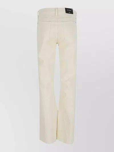 7 For All Mankind Dojo Tailorless Trousers Belt Loops Pockets In Neutral