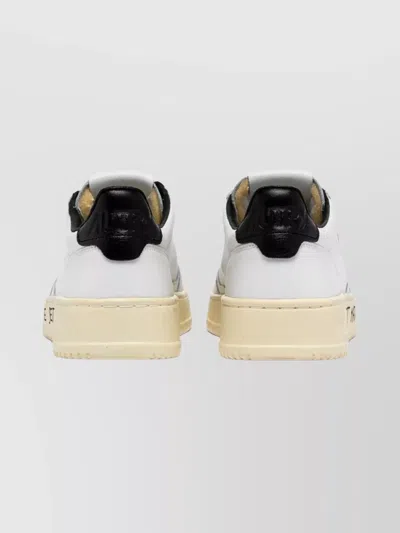 Autry Low Top Sneakers With Unique Design Features In White