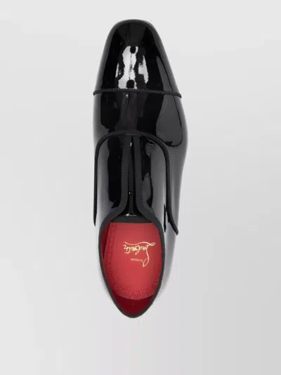 Christian Louboutin Alphamale Rocks Patent Leather Oxfords In Black