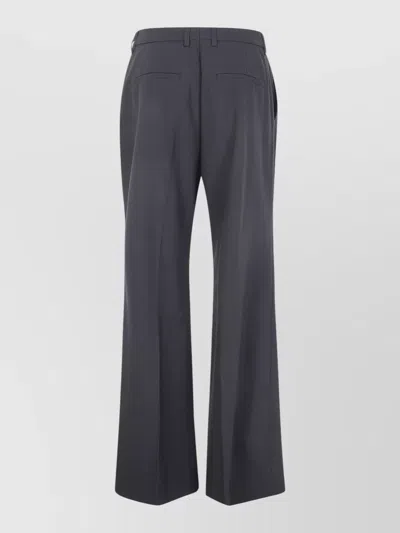 Filippa K Dionne Pleated Trousers Belt Loops Pockets In Gray