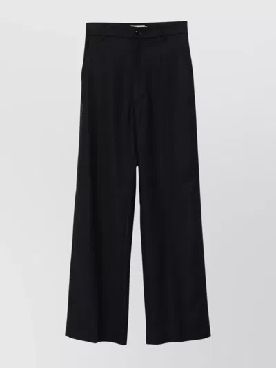 Barena Venezia Wide Leg Trousers Back Pockets In Animal Print