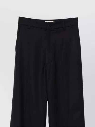 Barena Venezia Wide Leg Trousers Back Pockets In Animal Print