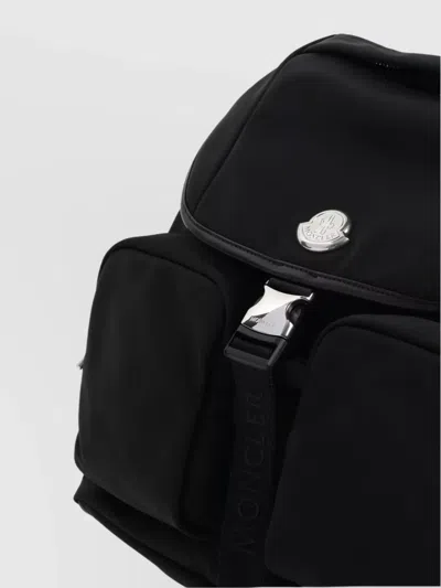 Moncler Versatile Backpack Featuring Adjustable Straps In Black