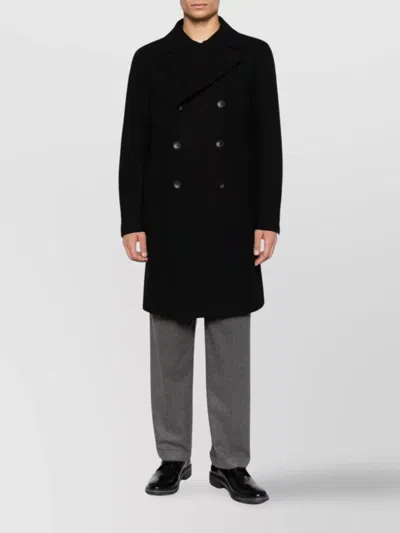 Tagliatore Arden Double-breasted Coat In Black