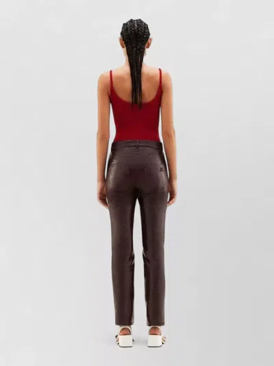 Courrèges Reedition Knit Tank Top Ribbed Straps In Red