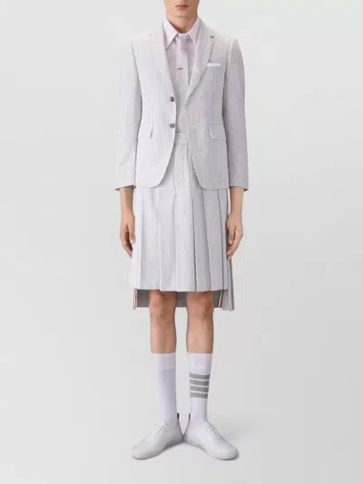 Thom Browne Cotton Shirt Button Down Collar Pocket In Blue