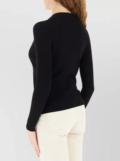 Weekend Max Mara Versatile Cardigan Mother-of-pearl Buttons In Black