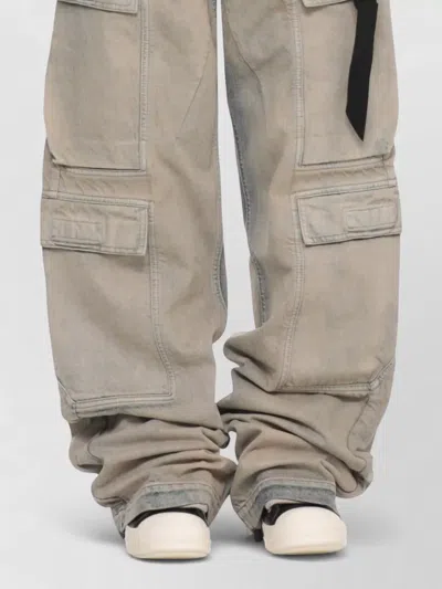 Rick Owens Drkshdw High Neck Metallic Finish Cotton Jacket In Black