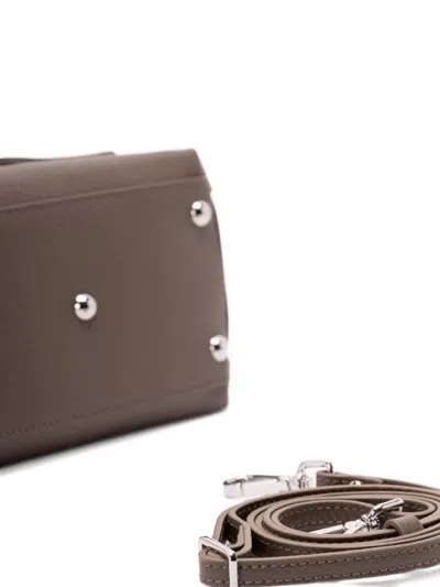 Zanellato Daily Pebbled Clutch Bag With Top Handle In Brown