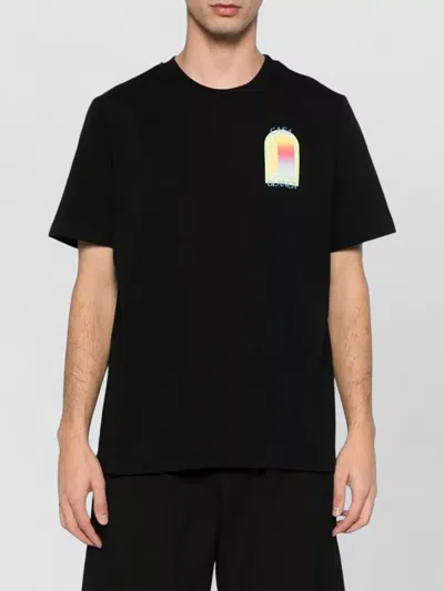Casablanca Arche Graphic Print Crew Neck T Shirt In Black