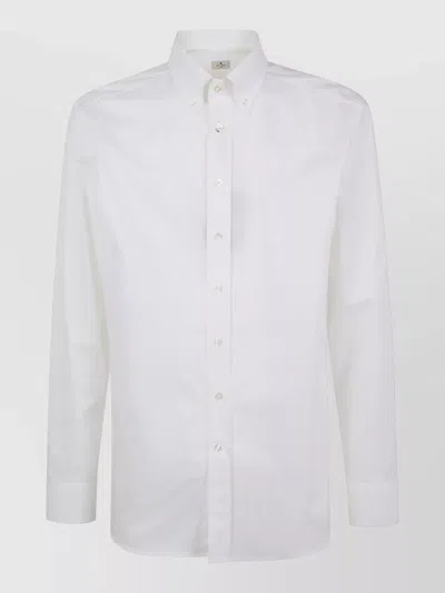Etro Straight Shirt Long Sleeves Button Down Collar In White