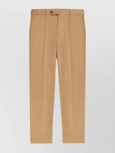 Incotex Tailored Trousers With Pockets And Loops In Neutral