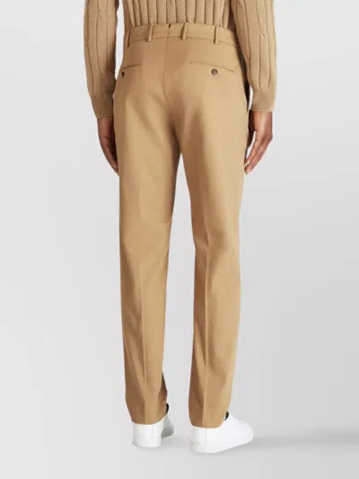 Incotex Tailored Trousers With Pockets And Loops In Neutral