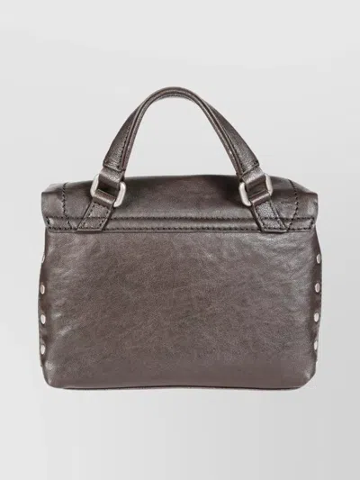 Zanellato Structured Shoulder Bag Featuring Adjustable Strap In Brown