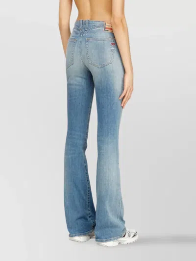 Diesel Vintage Inspired Five Pocket Trousers In Blue