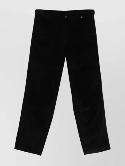 Moncler Corduroy Trousers With Pockets And Loops In Black