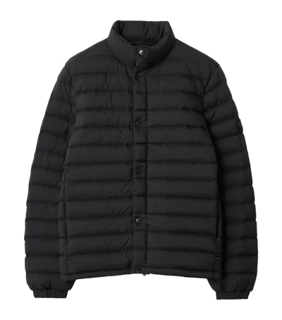 Burberry Quilted Puffer Jacket In Black
