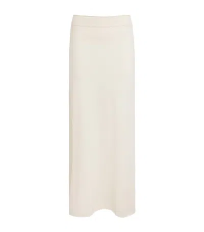 Arch 4 Cashmere Parker Maxi Skirt In White