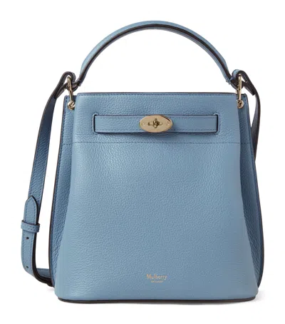 Mulberry Leather Islington Bucket Bag In Blue