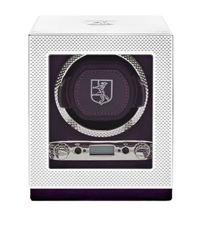 Wolf Silver Single Watch Winder In White