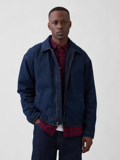 Gap Factory Relaxed Denim Jacket In Blue