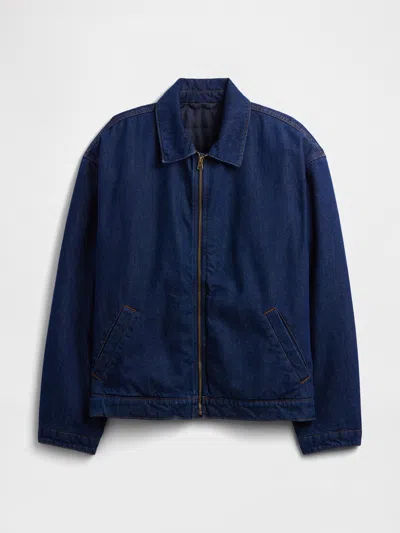 Gap Factory Relaxed Denim Jacket In Blue