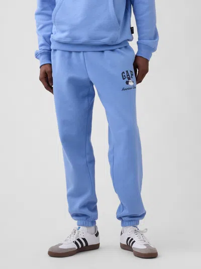Gap Factory Gap × Disney Mickey Mouse Relaxed Logo Joggers In Blue