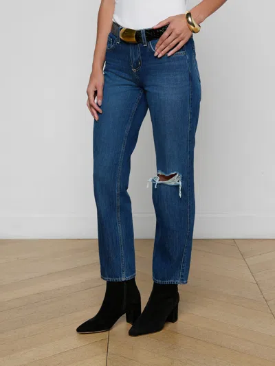 L'agence Nevia Slouchy Straight-leg Jean In Blue