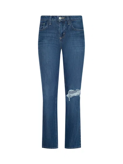 L'agence Nevia Slouchy Straight-leg Jean In Blue