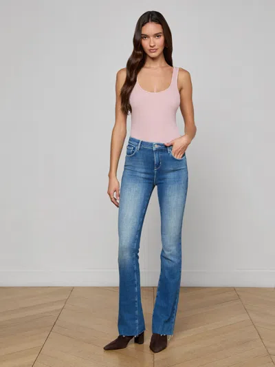 L'agence Nica Scoopneck Bodysuit In Pink