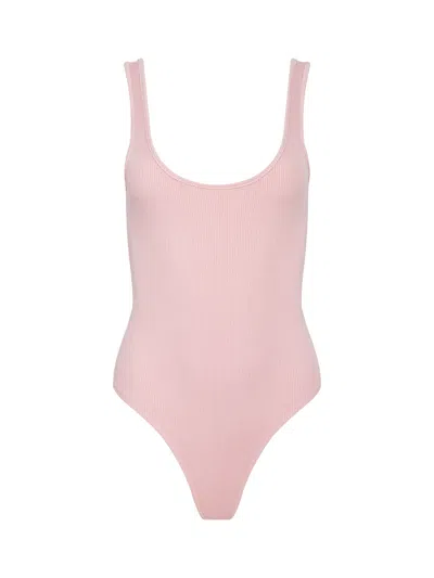 L'agence Nica Scoopneck Bodysuit In Pink