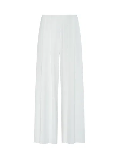 L'agence Novalynn Cropped Pleated Pant In White