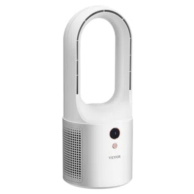 Vvor Portable Desk Bladeless Fan 12.99" 6-speed Quiet Table Fan For Bedroom & Office Without Battery In White