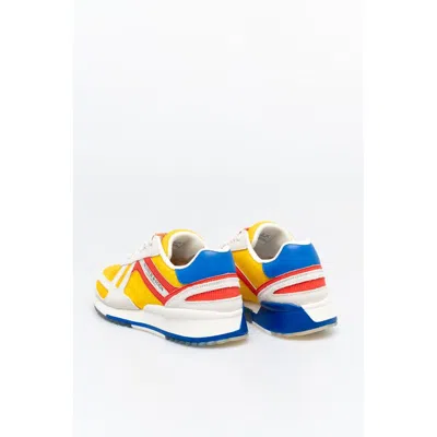 Scotch & Soda Leather Athletic Men's Sneakers In Multi