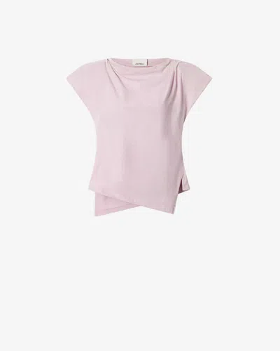 Isabel Marant Drapiertes Sebani T-shirt In Pink