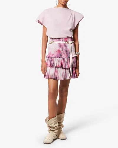 Isabel Marant Drapiertes Sebani T-shirt In Pink