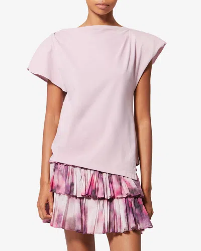 Isabel Marant Drapiertes Sebani T-shirt In Pink