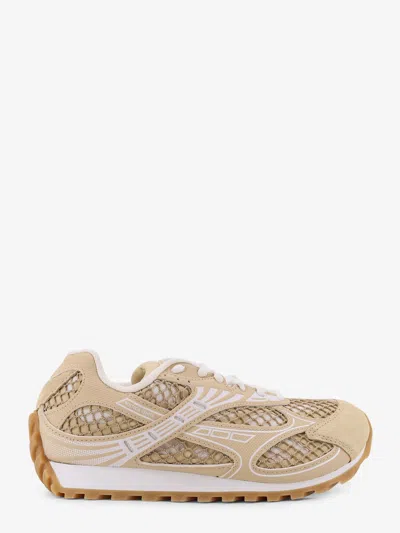Bottega Veneta Orbit Sneakers Low Top Mesh Panels Rubber Sole In Neutral
