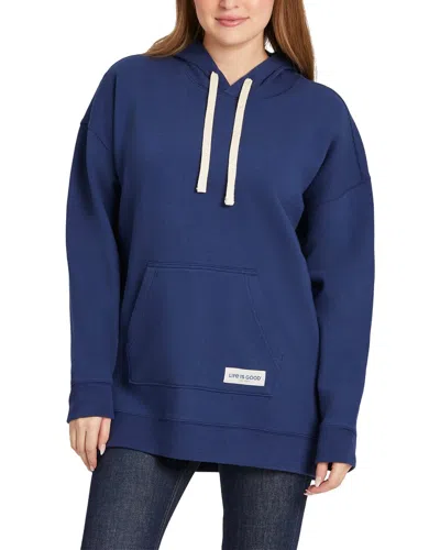 Life Is Good Simply True Oversized Hoodie In Blue