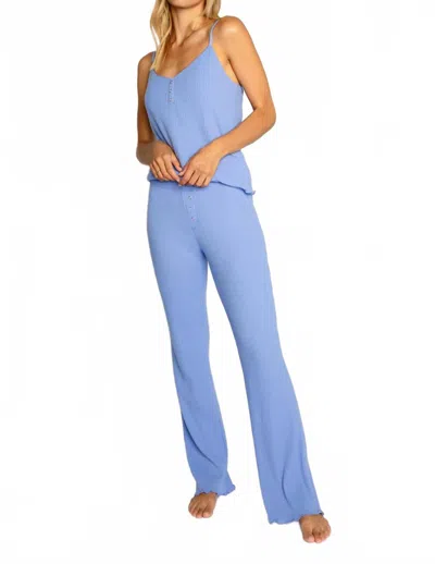 Pj Salvage Reloved Rib Pajama Set In Peri In Blue