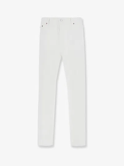 Celine Boyfriend Jeans 001 In Cotton Denim In White