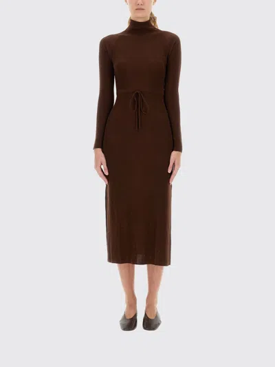 Apc Dress A. P.c. Woman Color Brown In Brown