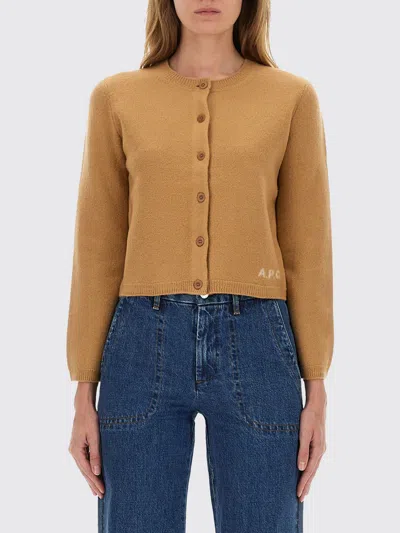 Apc Sweater A. P.c. Woman Color Beige In Brown
